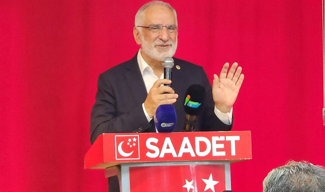 Saadet Partisi Samsun Milletvekili Mehmet Karaman, partisinin teşkilat çalışmaları kapsamında