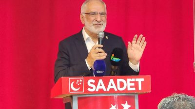 Saadet Partisi Samsun Milletvekili Mehmet Karaman, partisinin teşkilat çalışmaları kapsamında