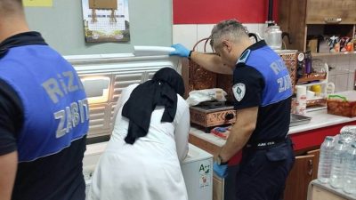 Rize’de Çocukların sağlığı için okul kantinleri tek tek kontrol edildi,