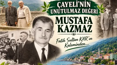 Mustafa Kazmaz Rize’de 18 Aralık 1903 doğdu. Ailenin üçüncü çocuğudur.