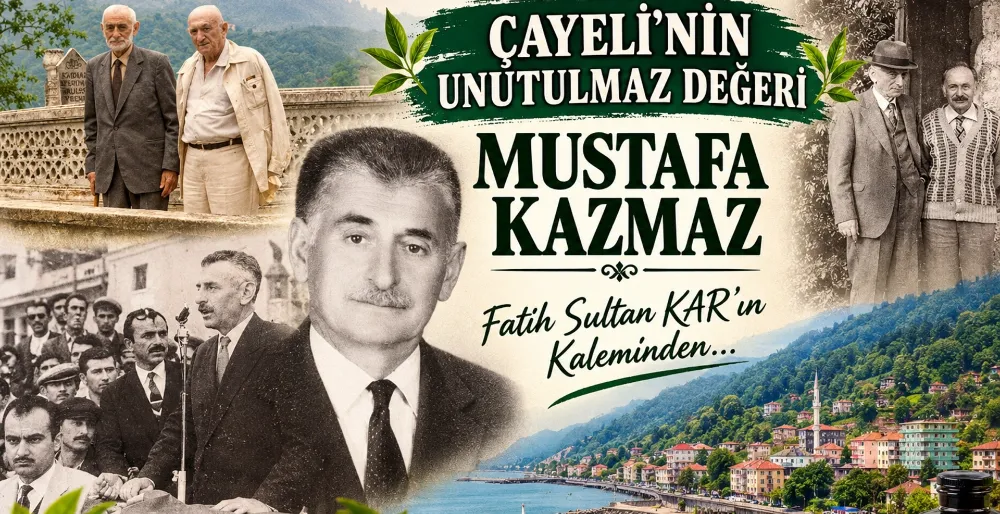 Mustafa Kazmaz Rize’de 18 Aralık 1903 doğdu. Ailenin üçüncü çocuğudur.