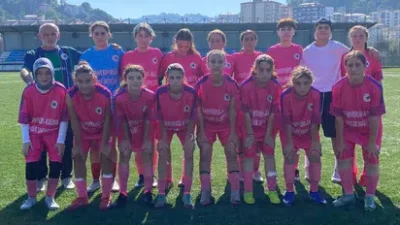 Rize Yeşilçayspor U15 Kadın Futbol Takımı, ligin ikinci haftasında Giresun