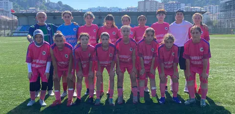 Rize Yeşilçayspor U15 Kadın Futbol Takımı, ligin ikinci haftasında Giresun