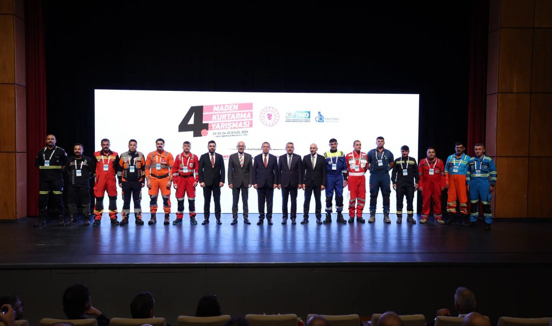 Türkiye Madenciler Derneği (TMD) tarafından düzenlenen 4. Maden Kurtarma Yarışması,