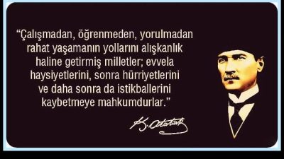 Fethi KARADENİZ Emekli Eğitim Müfettişi – Eğitimci-Yazar &nbsp; Bir ülke