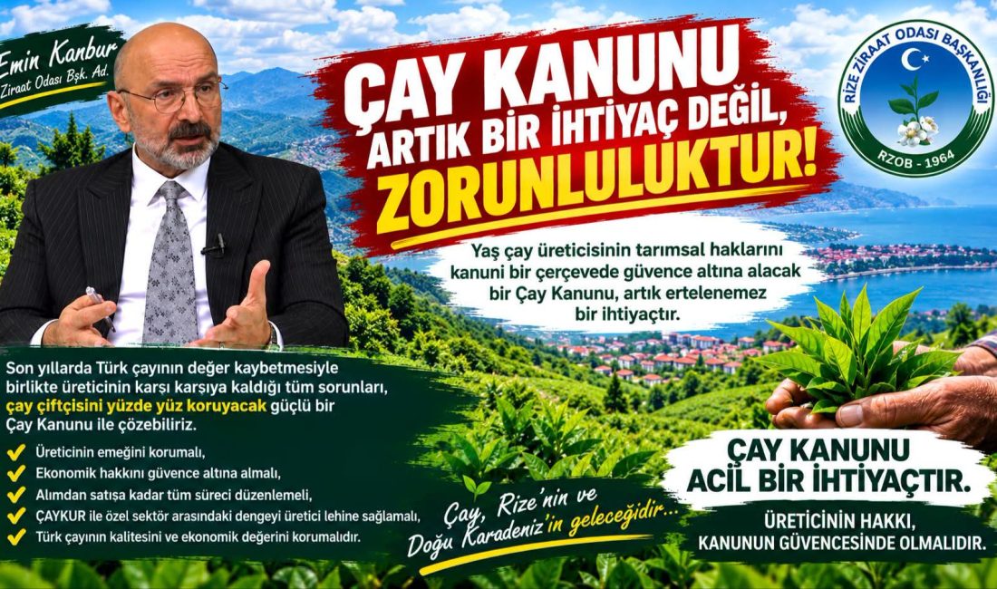 ARTIK YASALLAŞMASI GEREK DİNLEMEKTEN ÇAY ÇİFTÇİSİNE GINA GELDİ.