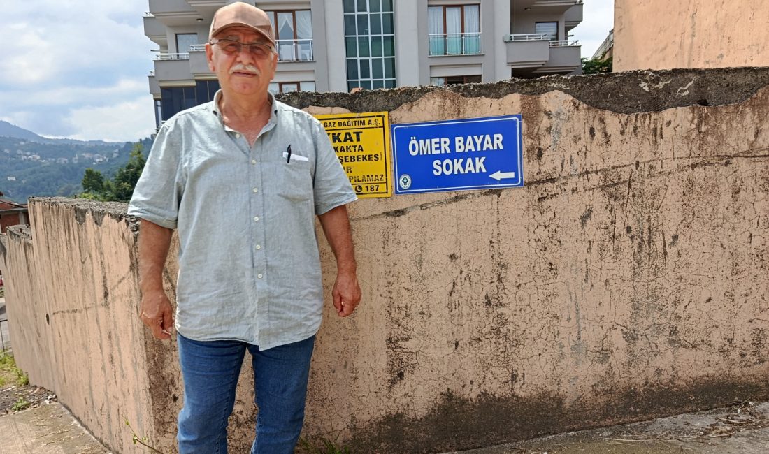 Rize Belediyesinin eski Başkanlarından merhum Ömer Bayar’ın ismi Kale Mahallesindeki