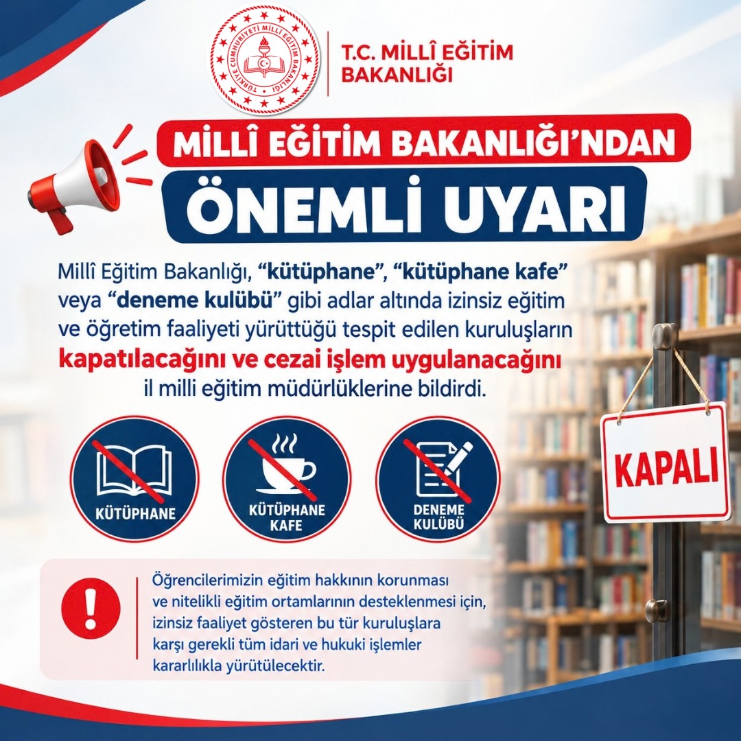 Millî Eğitim Bakanlığı Özel Öğretim Kurumları Genel Müdürlüğü, "kütüphane", "kütüphane