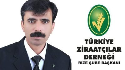 Türkiye Ziraatçılar Derneği Rize Şube Başkanı Müfit Akman, 16 Ekim