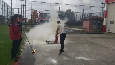 Rize’de öğrenci yurtlarında olası afet ve acil durumlara karşı hazırlık