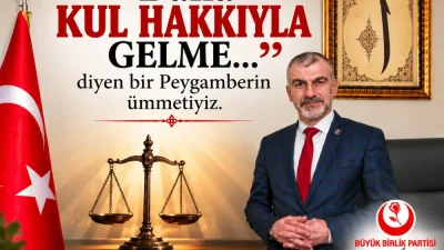 Büyük Birlik Partisi (BBP) Rize İl Başkanı Ensar Özçelik, kul