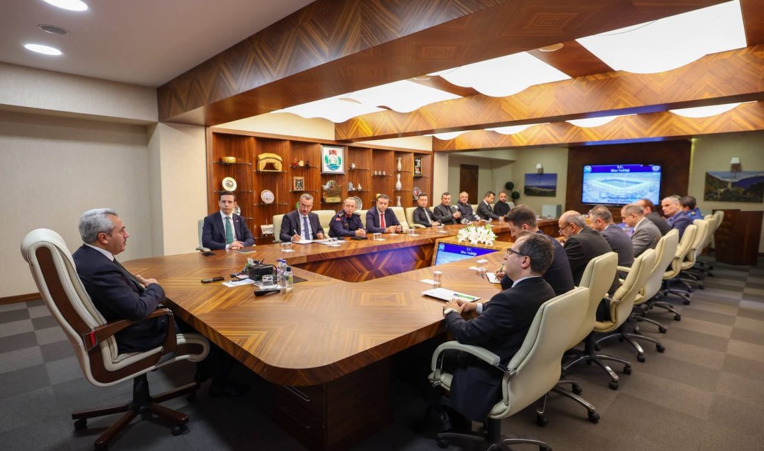 İlimizde düzenlenecek spor müsabakalarında alınacak güvenlik tedbirlerinin kapsamlı şekilde değerlendirildiği