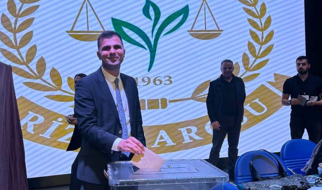 Rize Barosu'nda başkanlık yarışını 165 oyla Mehmet Can Tüfekçi kazandı.