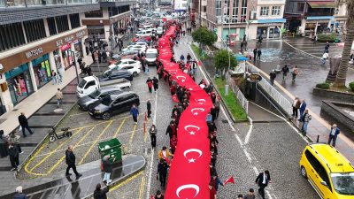 Cumhuriyetimizin 103. yılı, Rize’de de tüm yurtta olduğu gibi büyük