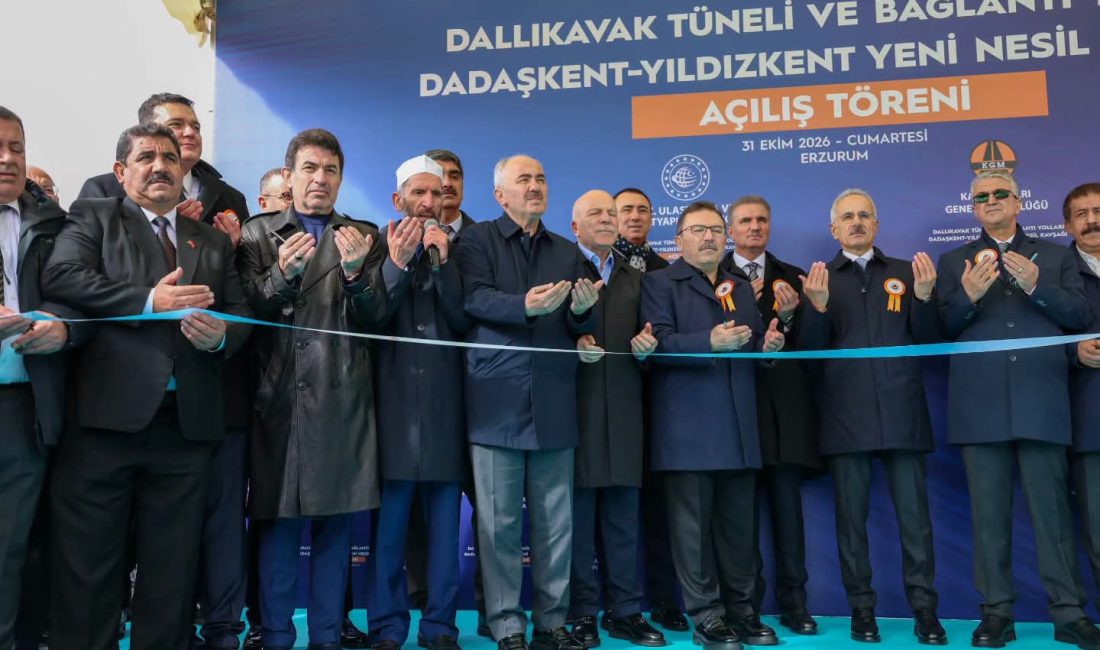 Erzurum-Rize güzergâhında yapımı tamamlanan 3 bin 105 metre uzunluğundaki çift