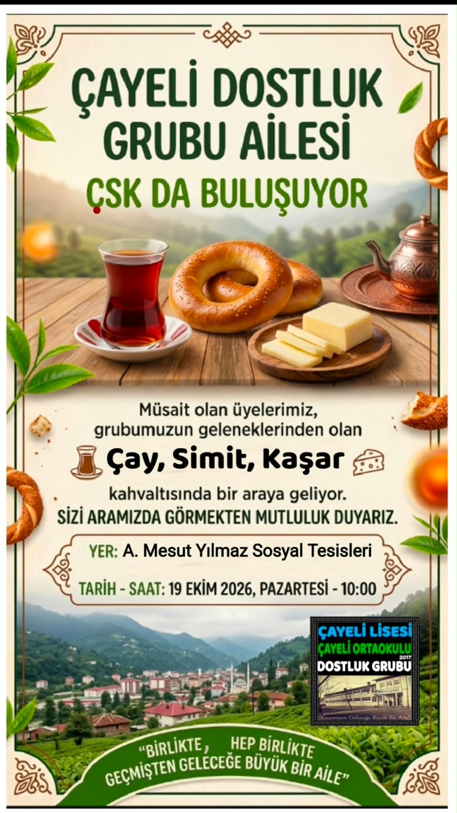 Çay, Simit, Kaşar… Üç lezzet, tek isim: ÇSK! Yılların dostluğu,