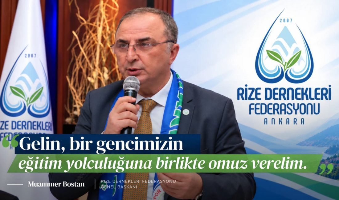 Rize Dernekleri Federasyonu (RİDEF) Ankara'da öğrenim gören Rizeli üniversite öğrencilerine