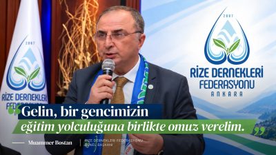 Rize Dernekleri Federasyonu (RİDEF) Ankara'da öğrenim gören Rizeli üniversite öğrencilerine