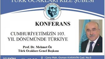 GENEL BAŞKAN PROF.DR. MEHMET ÖZ’DEN CUMHURİYETİN 103 YILINDA TÜRKİYE KONULU