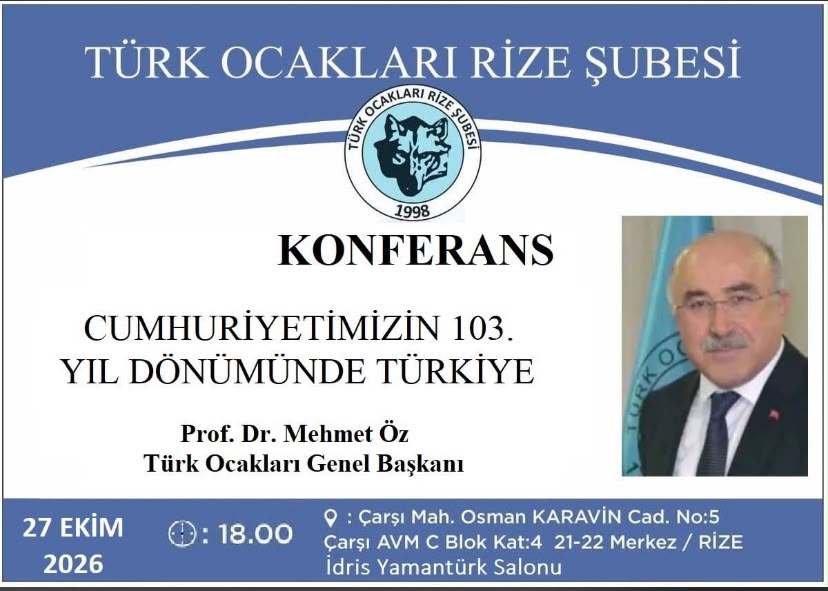 GENEL BAŞKAN PROF.DR. MEHMET ÖZ’DEN CUMHURİYETİN 103 YILINDA TÜRKİYE KONULU