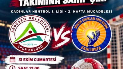Kadınlar Hentbol 1. Ligi’nde mücadele eden Ardeşen Belediyespor Kadın Hentbol